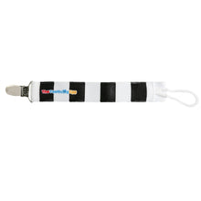 Load image into Gallery viewer, The Teething Egg :: Companion Clip - Black &amp; White Stripe
